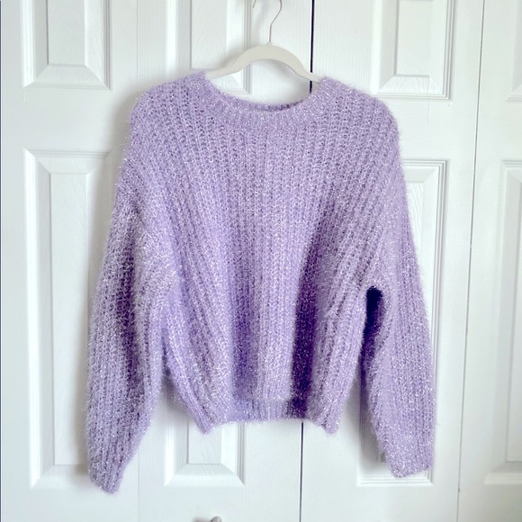 NWT H&M Metallic Sweater Soft Pastel sz.Med - Picture 3 of 5